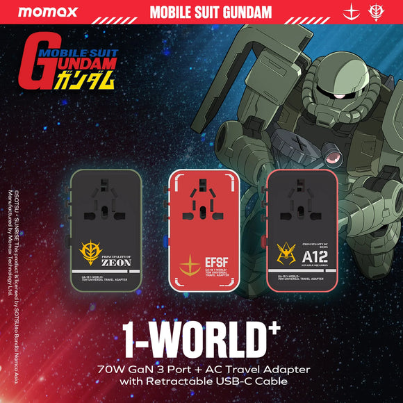 Momax 1-World+ Travel Charger Gundam Edition