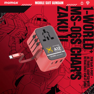 Momax 1-World+ Travel Charger Gundam Edition