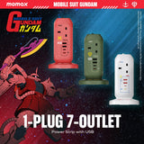 Momax OnePlug 7-Outlet Power Strip Gundam Special Edition